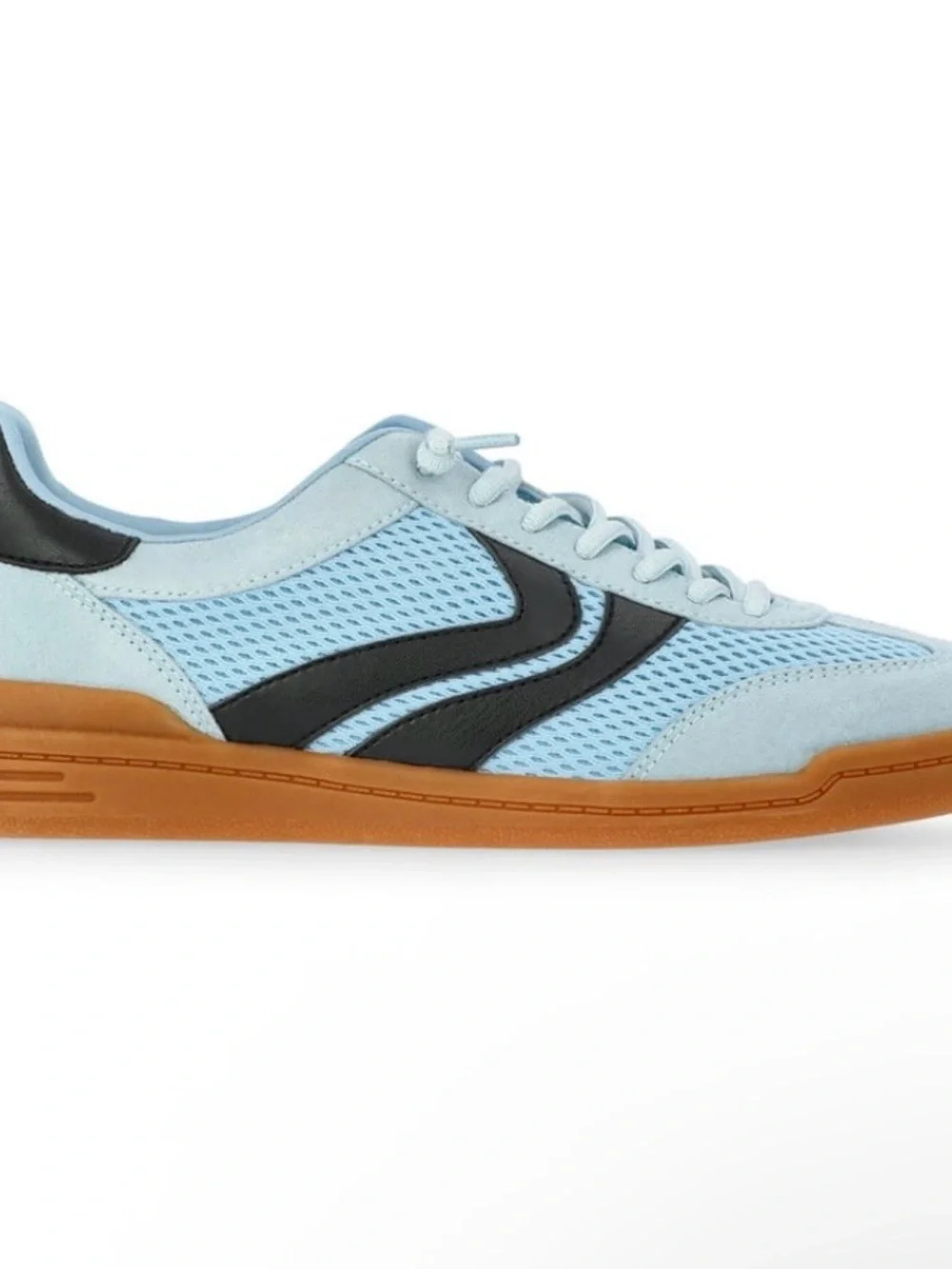 Madden NYC W MNYC Low Sneaker Women's Low Top Lace Up Colorblock Mesh Blue Sz 8